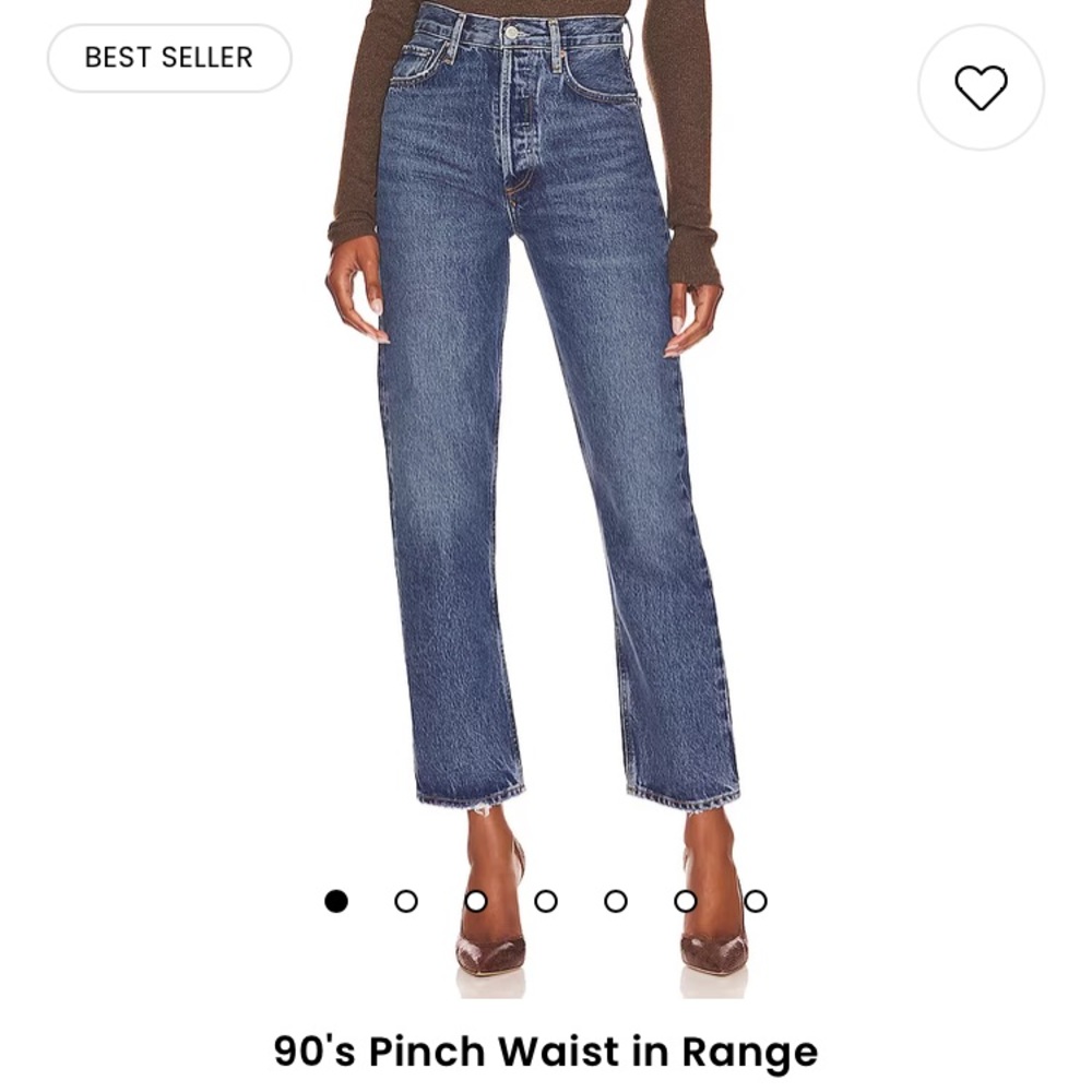 AGOLDE 90s pinch waist jeans size 24 25 - Range